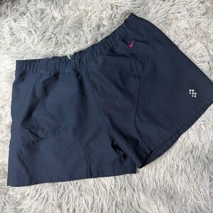 Nike Women’s Dri-FIT Running Shorts Navy Blue M Vintage Training